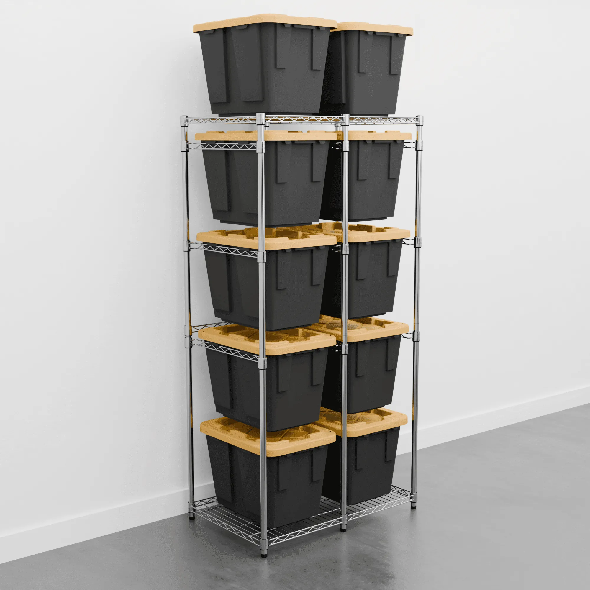 12 Gallon Storage Bin Rack