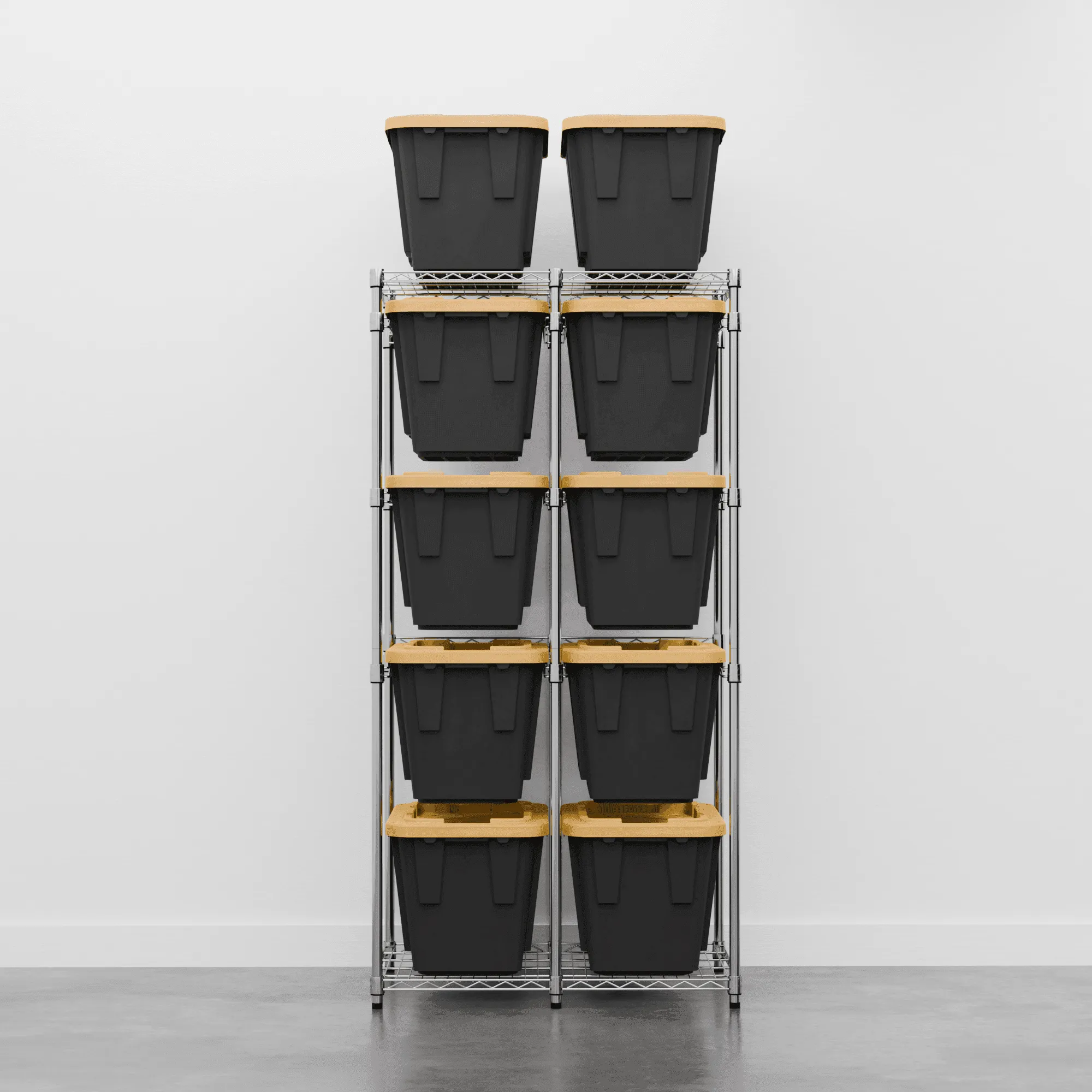 12 Gallon Storage Bin Rack