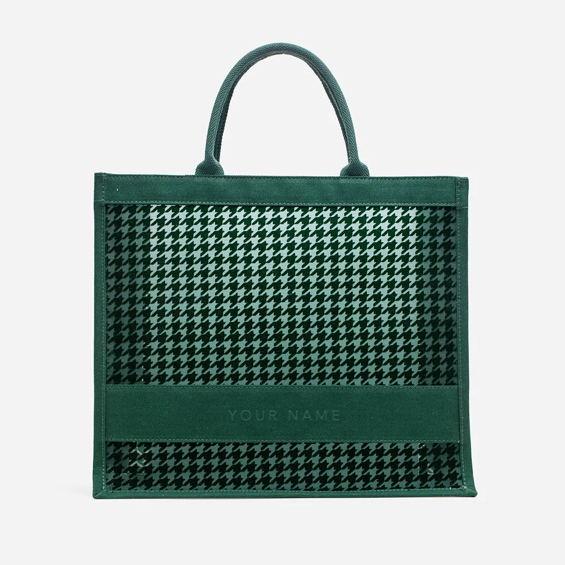 Alyssa Houndstooth Tote Bag