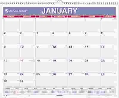 At-A-Glance Monthly Wall Calendar 15 X 12