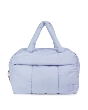 Durable Baby Blue Marshmallow-Textured Duffle Bag