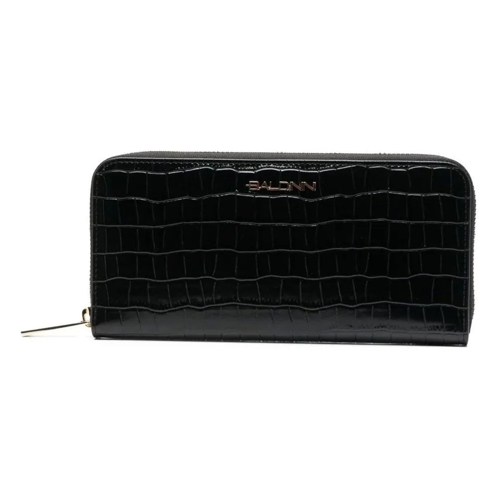 Baldinini Trend Elegant Croco Print Leather Wallet