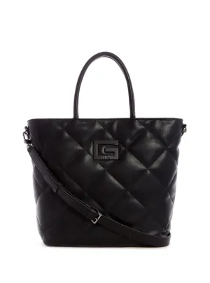 Black Quilted Brightside Tote Bag