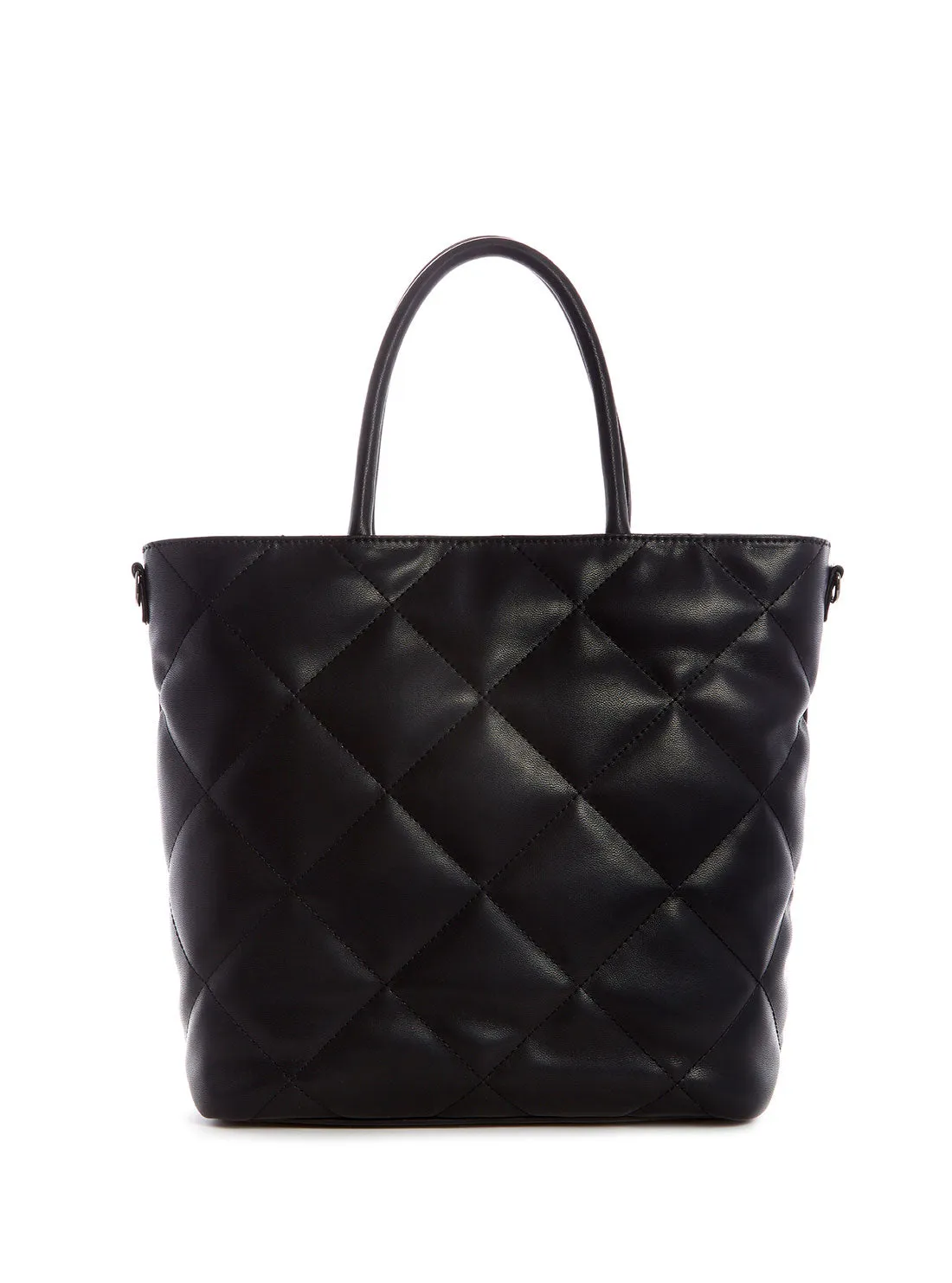 Black Quilted Brightside Tote Bag