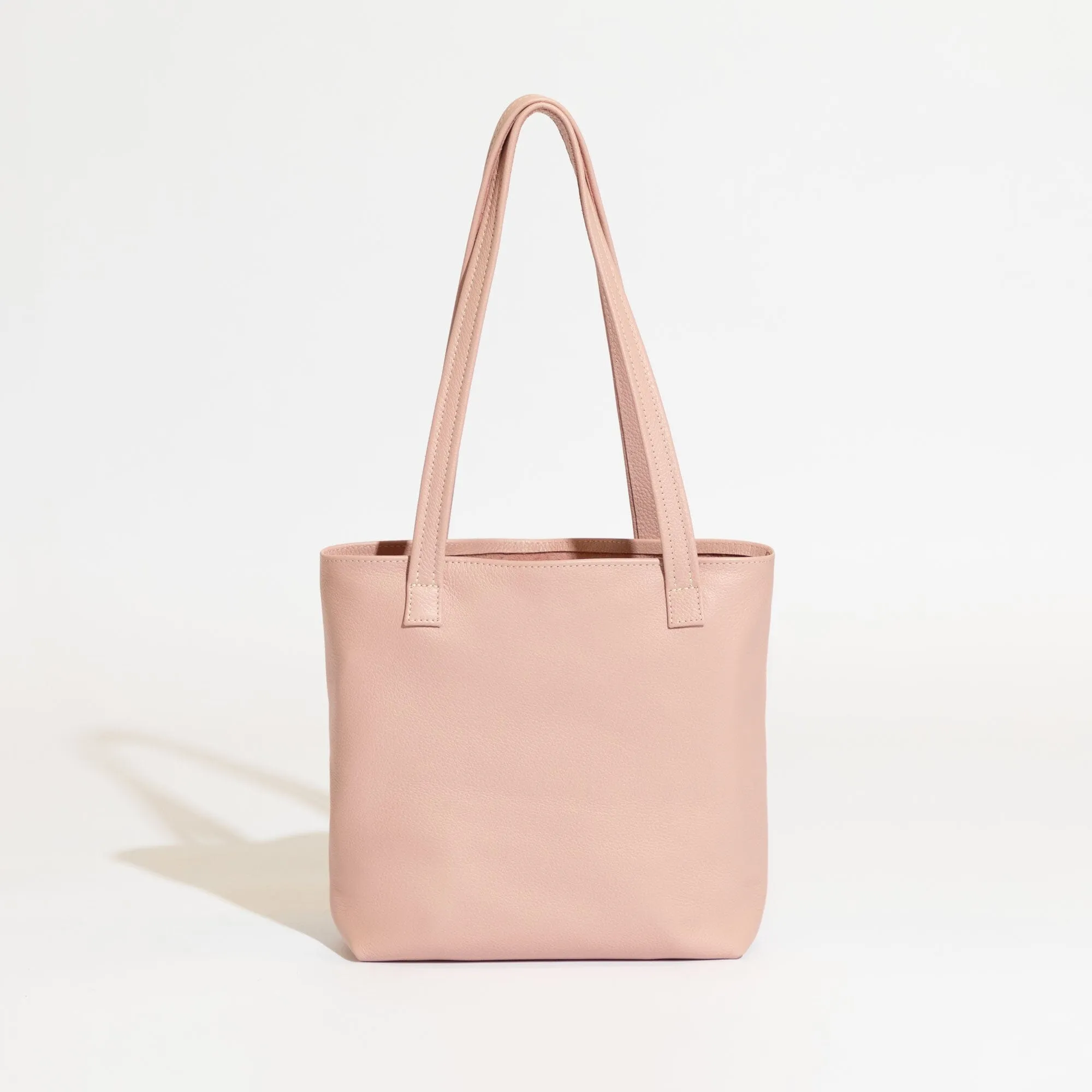 Blush Put A Bow On It Leather Tote