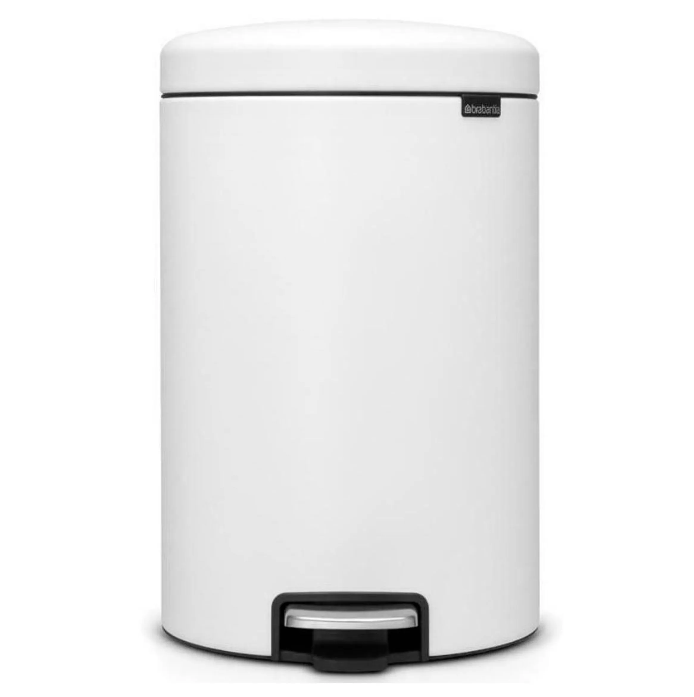 Brabantia NewIcon Step Trash Can – White – 1.3 Gal