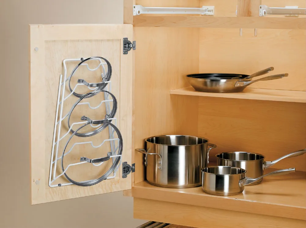 Cabinet Door Lid Rack - White