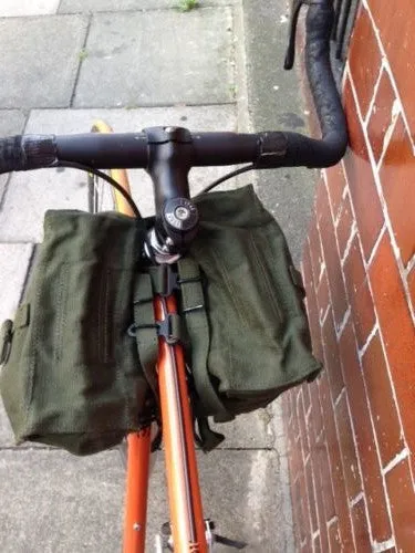 CANVAS REAR BICYCLE PANNIERS