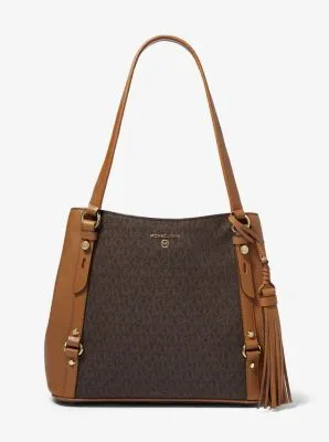 Carrie Large Logo Shoulder Bag