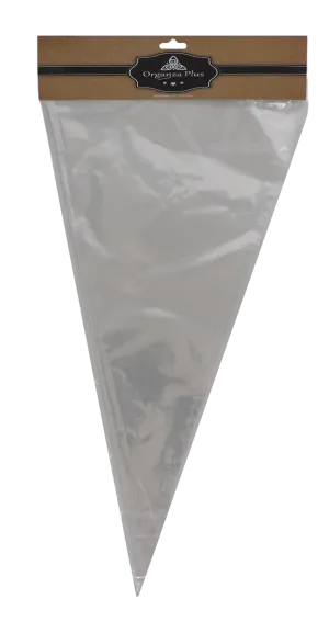 Clear Triangle Cellophane Bags - 10"X18" 25pc