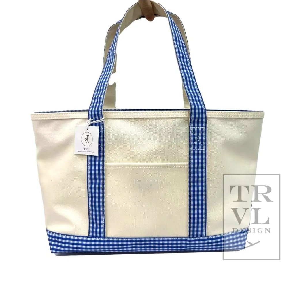 Coated Canvas Medium Tote (5 color options)