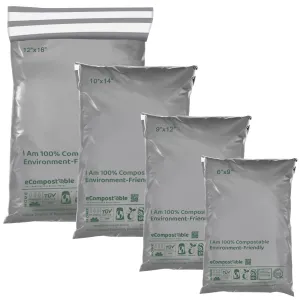 Environment-Friendly Compostable 4 Sizes Mixed Mailing Bags