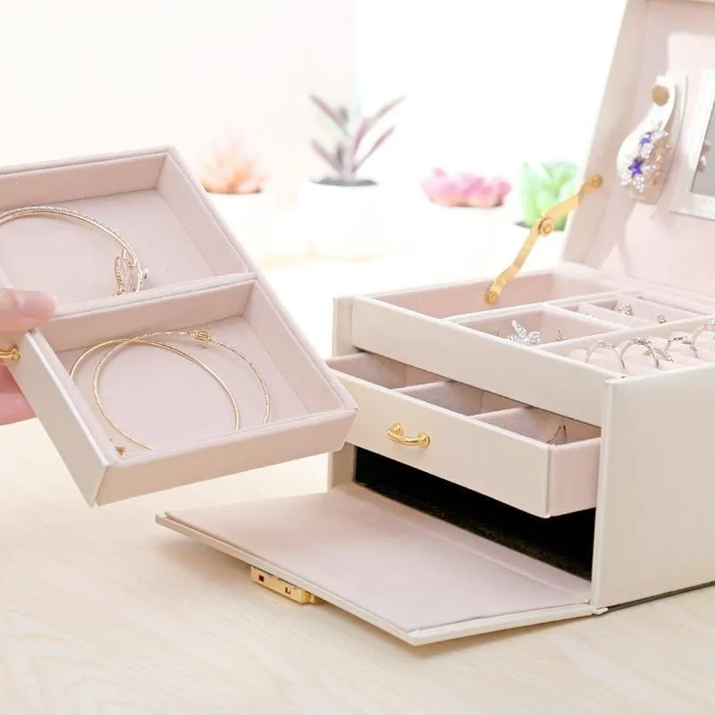 Euro Princess Leather Jewellery Box