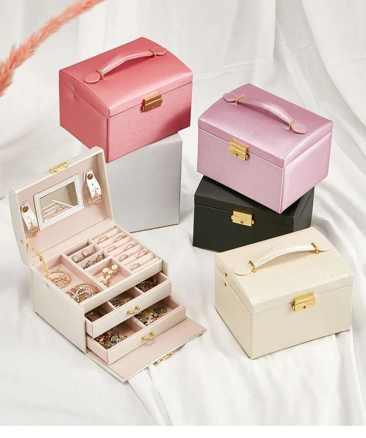 Euro Princess Leather Jewellery Box