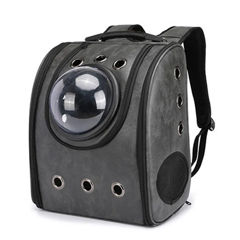 Explosive Cat Bag Go Out Portable Cat Cage Space Bag Pet Backpack Dog Bag Cat PU Bag Cat Backpack