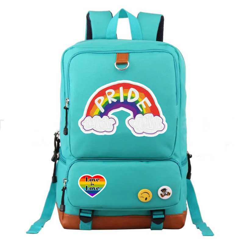 Fashion Unisex Printed Oxford Fabric Pride Backpack