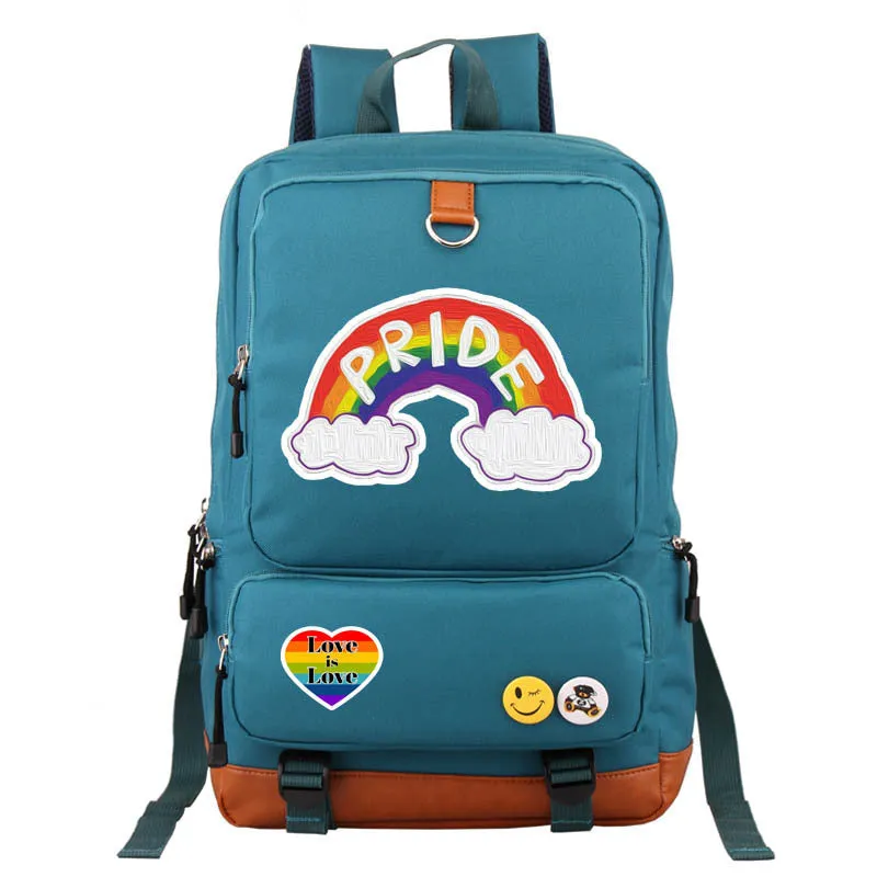 Fashion Unisex Printed Oxford Fabric Pride Backpack