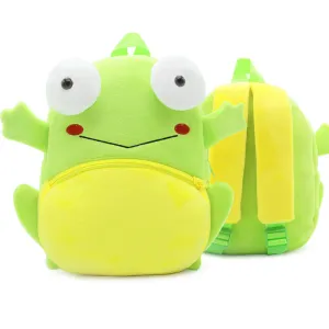 frog Children's baby plush toy small school bag backpack cartoon bag