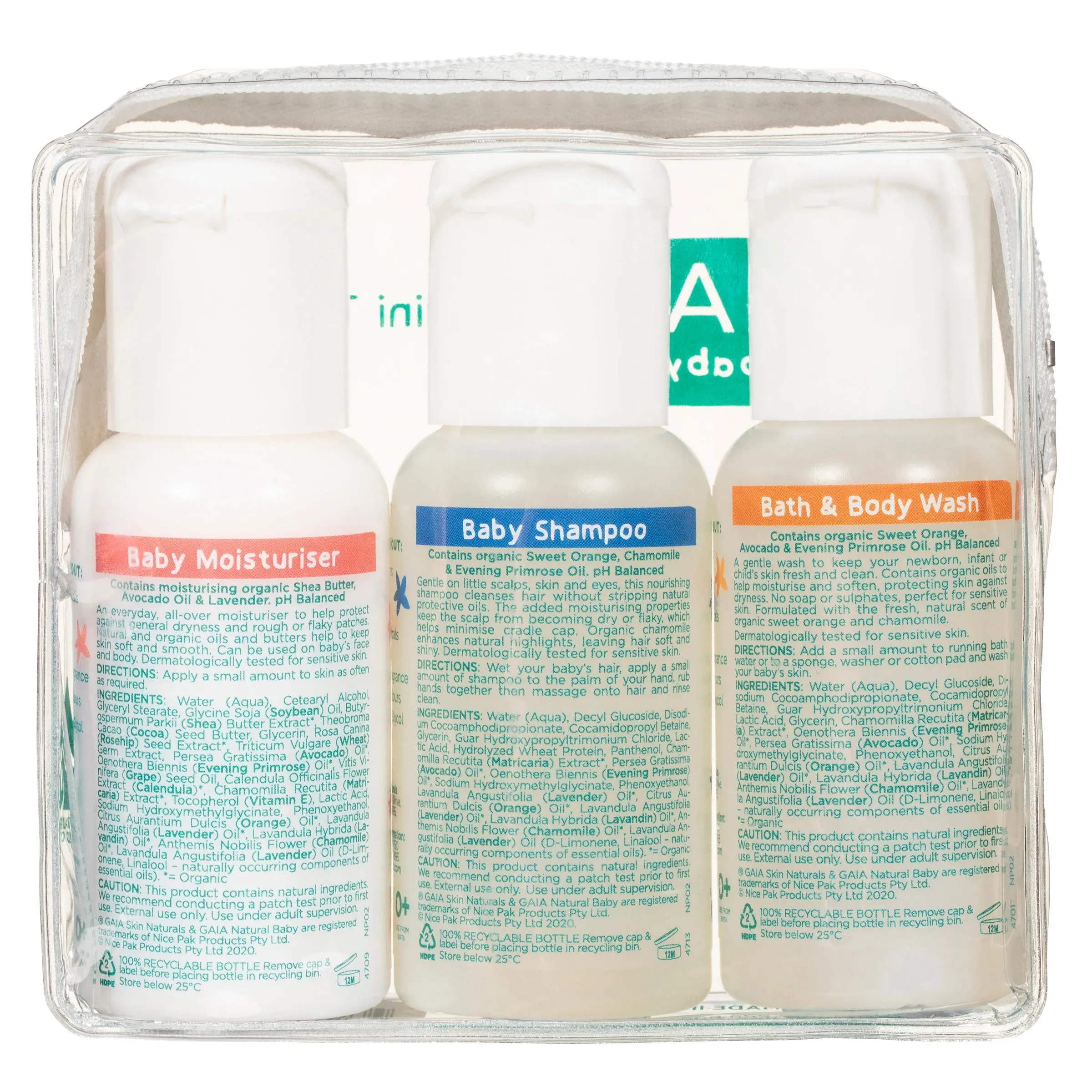 GAIA Mini Traveller Set 3 x 50ml Exp: