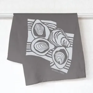 Gray Oysters Generous Kitchen Towel