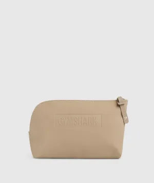 Gymshark Everyday Wash Bag - Cement Brown