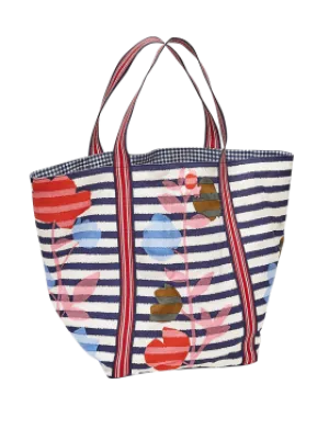 Inouitoosh Paris Aout Summer  Large Tote in Navy