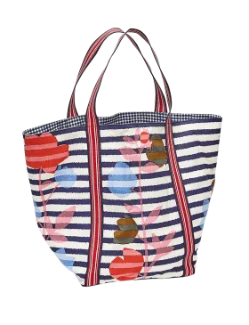 Inouitoosh Paris Aout Summer  Large Tote in Navy