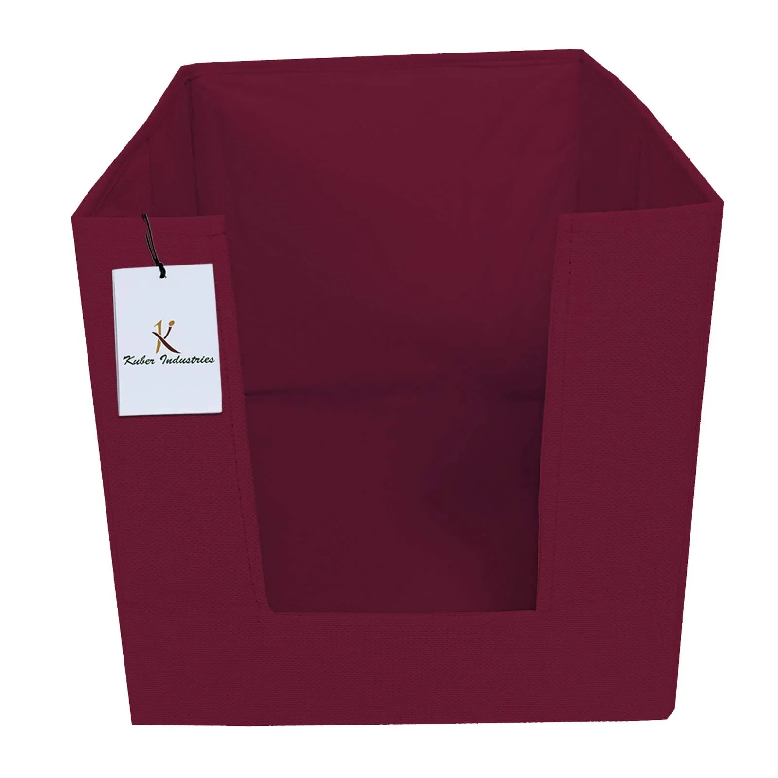 Kuber Industries Non Woven Shirt Stacker Wardrobe Organizer Set, Maroon-CTLTC31840