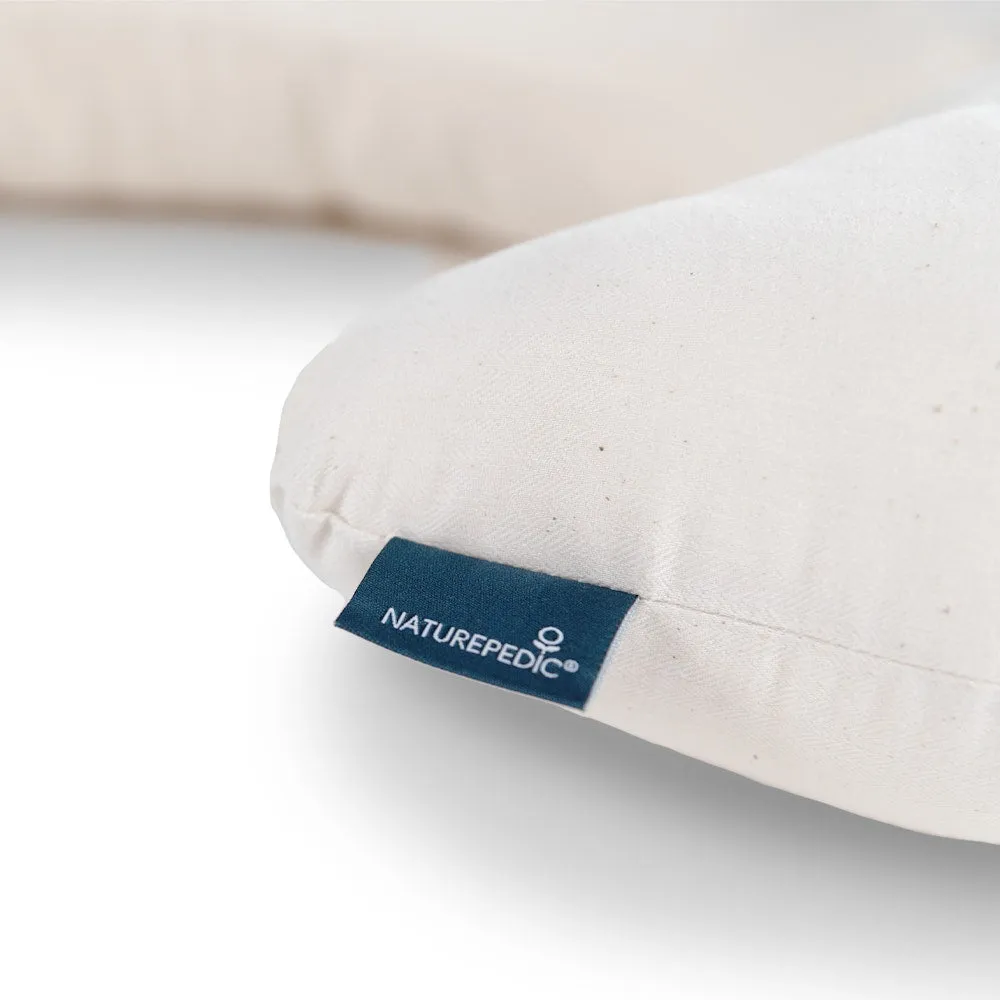 Naturepedic Organic Nursing Pillow with Organic Fabric   Waterproof Cover