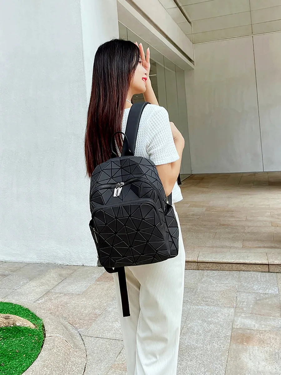 Niche Style Cdiwri & Kari2024 New Arrival Trendy Travel Quilted Backpack Female College Student Schoolbag Lightweight Backpack