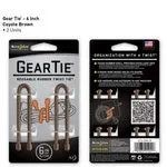 Nite Ize Gear Tie 6 inch - Coyote Brown 2pk