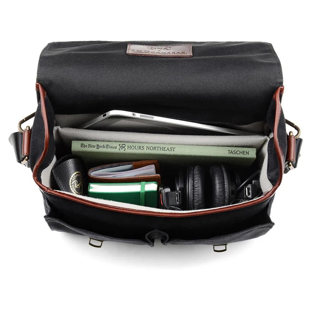 ONA Prince Street Camera & Laptop Messenger Bag - Black (ONA5-024BL )