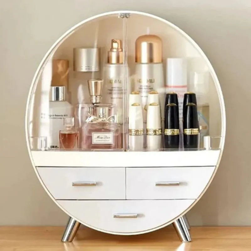 Oval Shaped Cosmetic Organizer