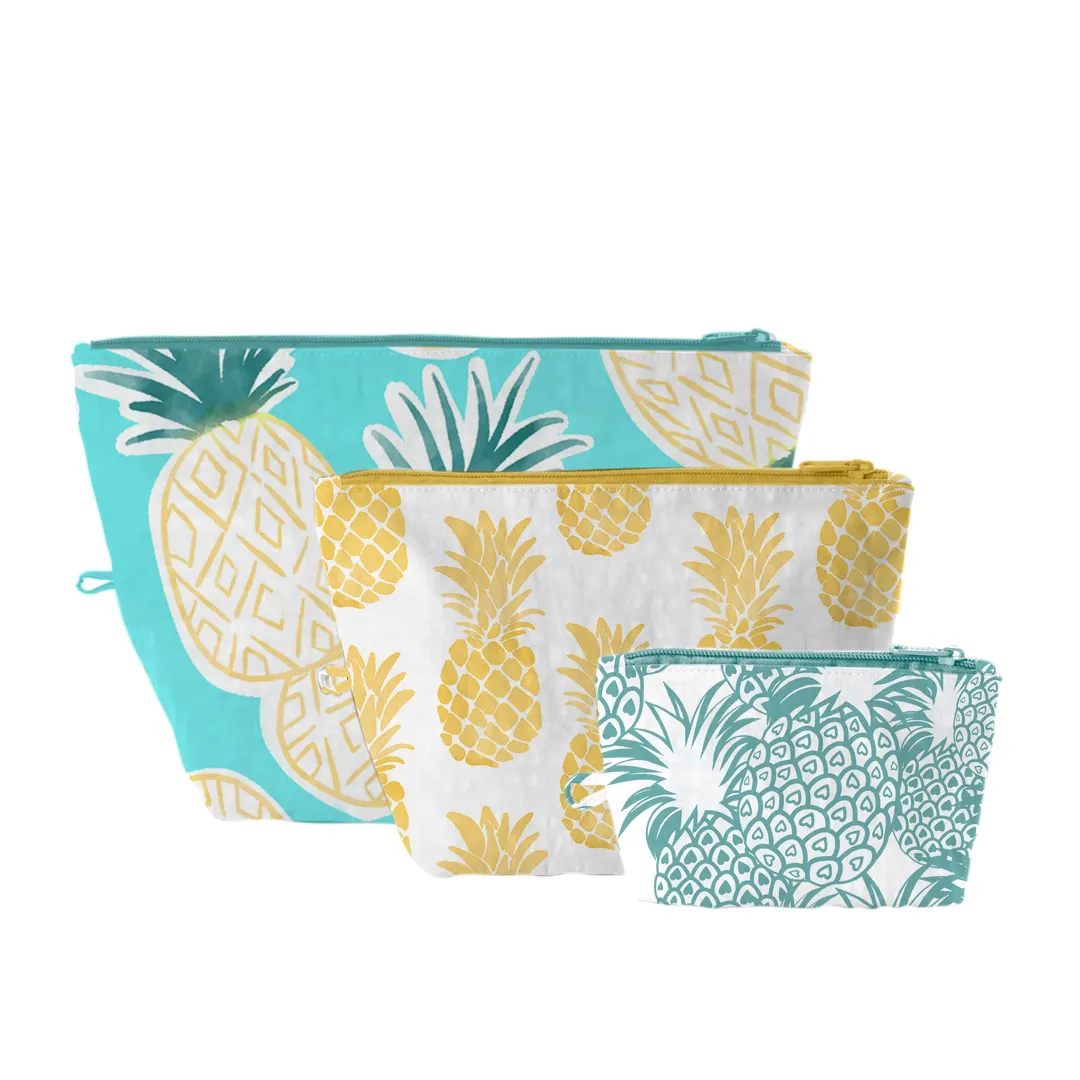 Pineapple Stand-up  Pouch, Set of 3