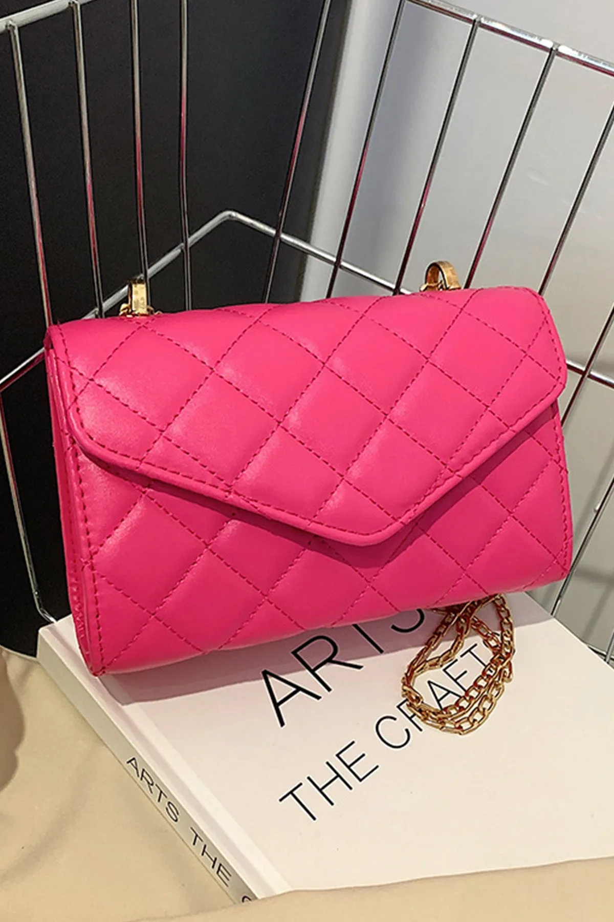 Pink Sling Leather Bag - A23 - WHB0056