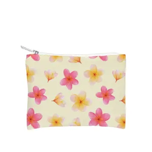 *Plumerias on Yellow Neoprene Zipper Tote