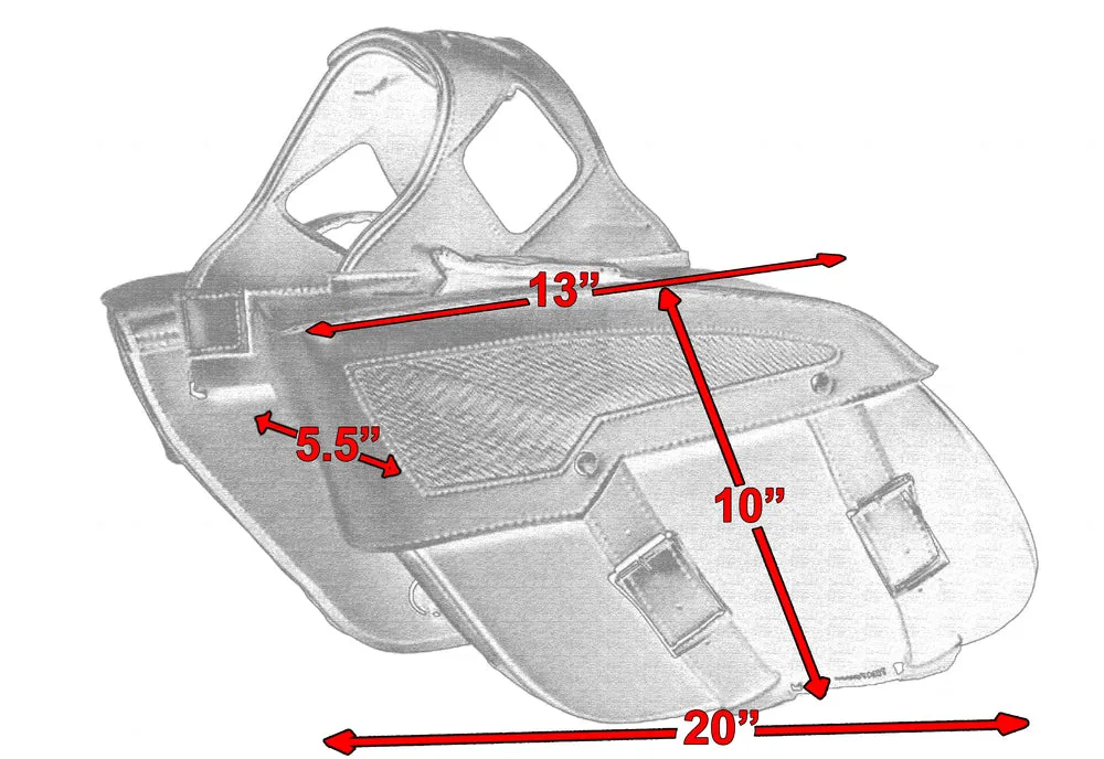 RC313 Two Strap Saddle Bag