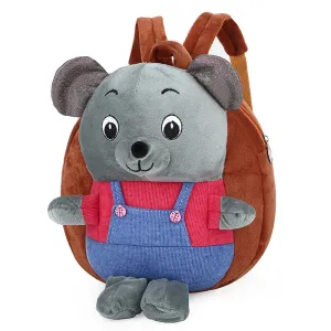 Red small bears Children's baby plush toy small school bag backpack cartoon bag