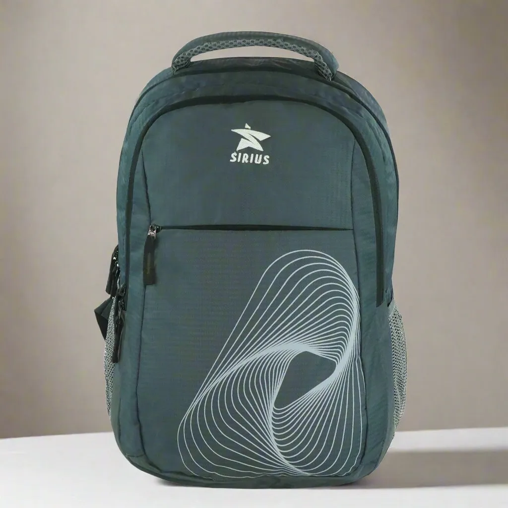 SIRIUS Laptop  LTP 06 Backpack Spiral print  GREY