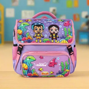 Smily Kiddos - Licensed Chhota Bheem Preschool Backpack I -purple