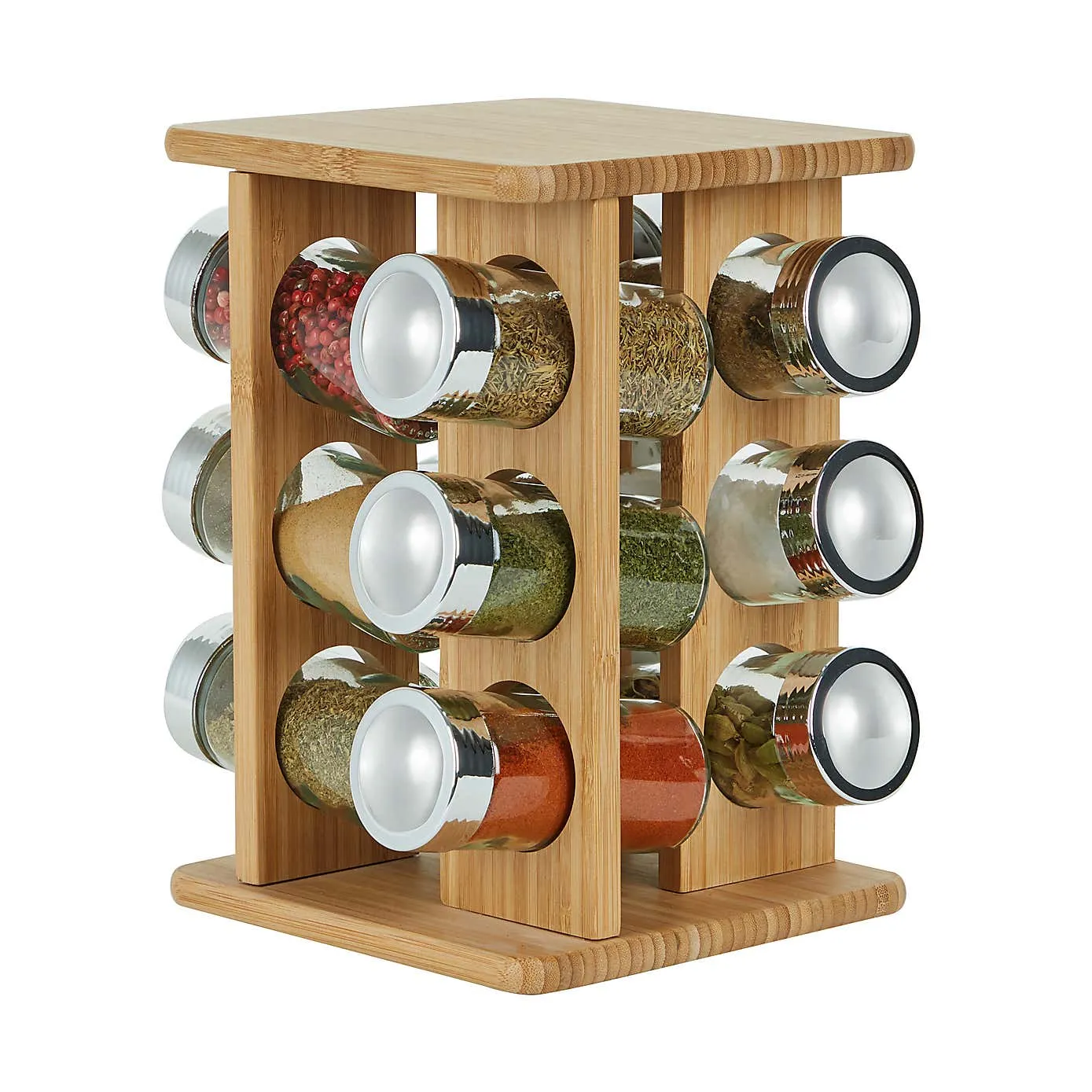 Spice Rack with 16 Jars