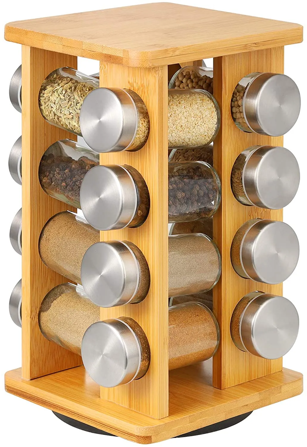 Spice Rack with 16 Jars