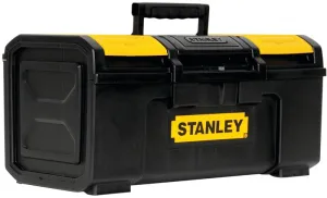 Stanley STST19410 Tool Box, 30 lb, Polypropylene, Black/Yellow, 3-Compartment :EA: QUANTITY: 1