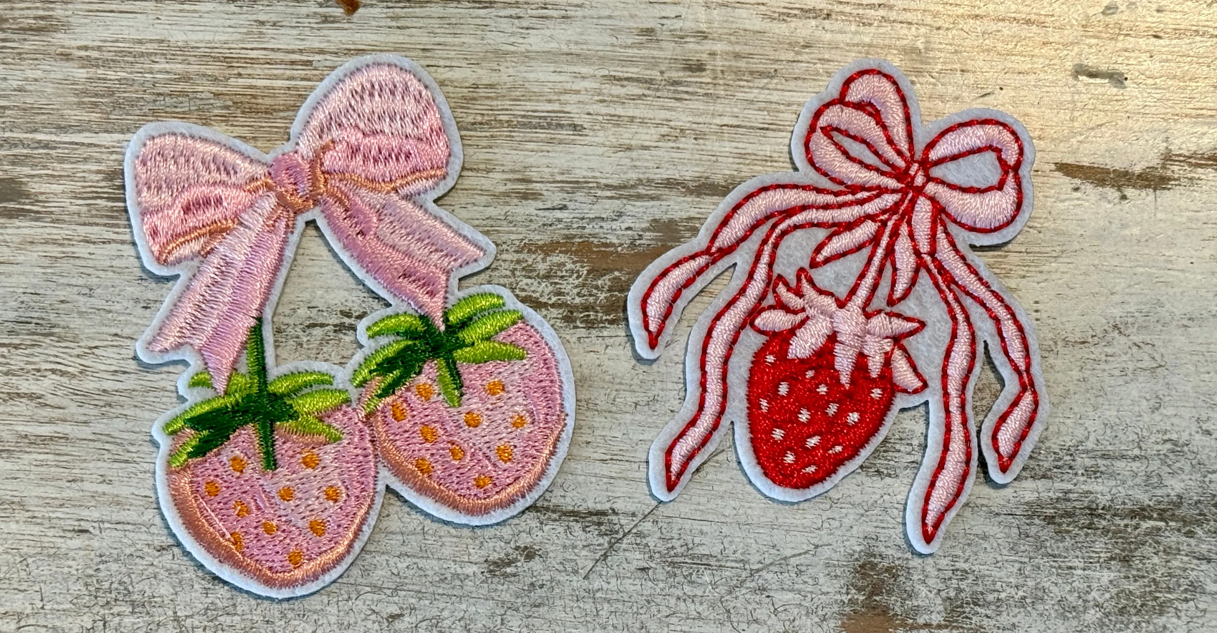 Strawberry Iron On Patches (Various Options)