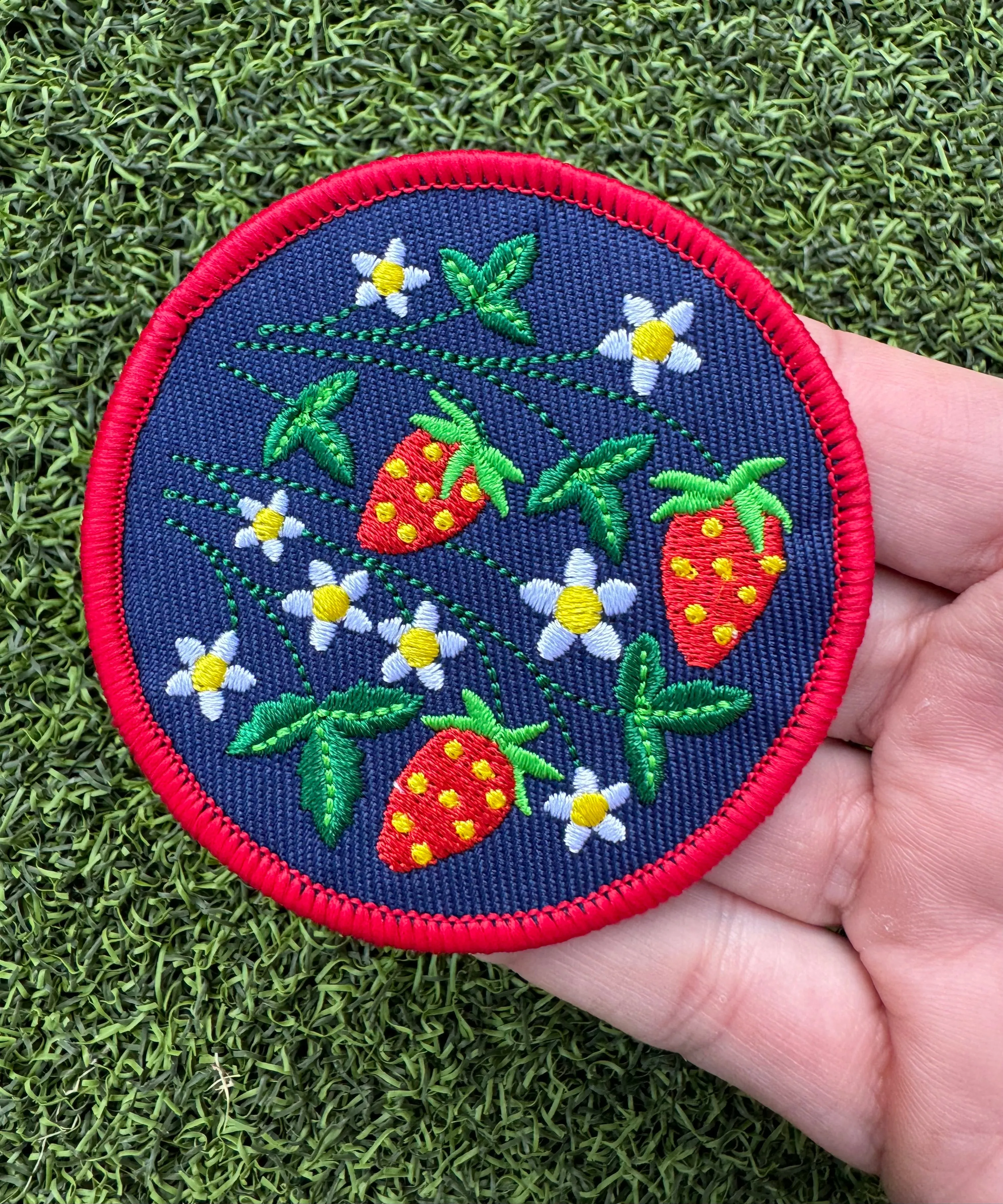 Strawberry Iron On Patches (Various Options)