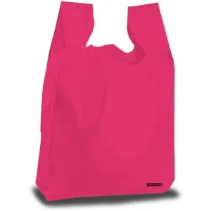 T-Shirt Grocery Bags - 	12" x 7.5" x 23" - Magenta