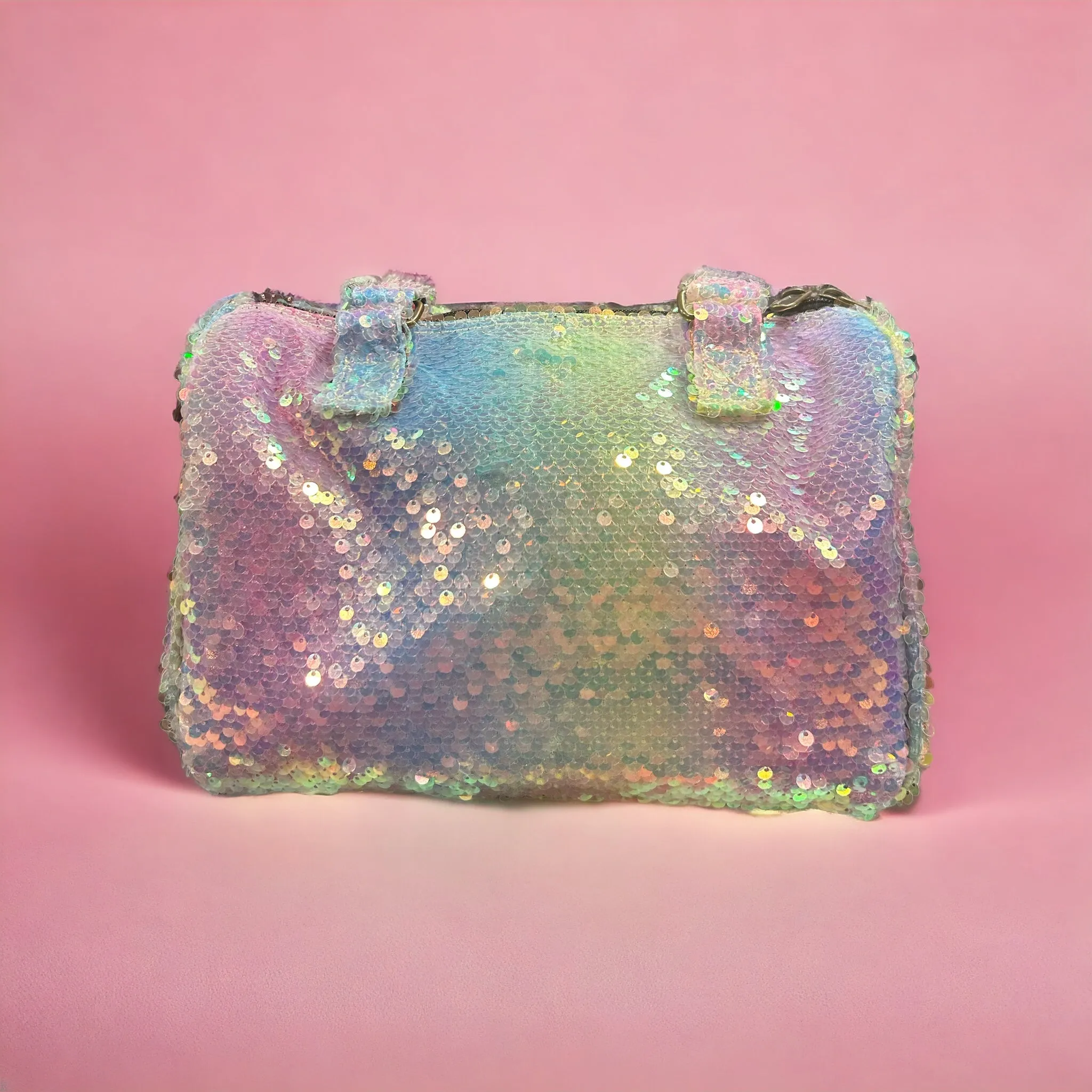 The Iridescent Sequin BeeKeeper Mini Carry All Handbag