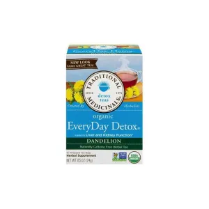 Traditional Medicinals Everyday Detox Dandelion 16 Tea Bags