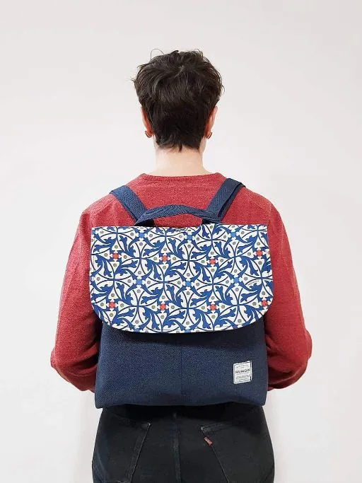 Upcycled Vegan Flap Backpacks by Numon In Various Colours